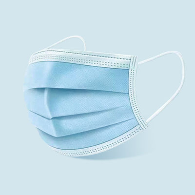 Medical Meltblown Fabric Face Mask , OEM ODM 3 Ply Disposable Face Mask With Earloop