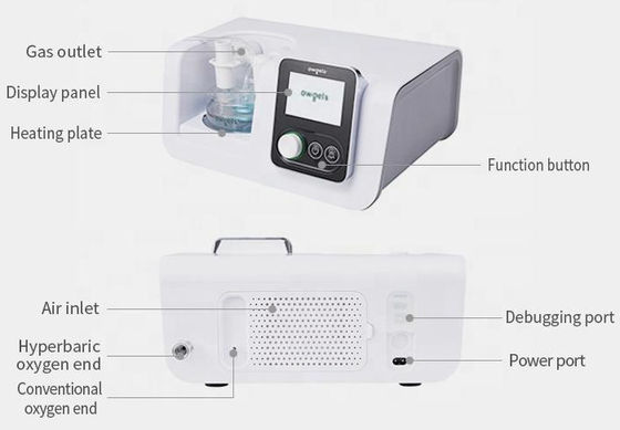 Nasal High Flow Oxygen Therapy Device With Digital LCD Display 2-70L/M