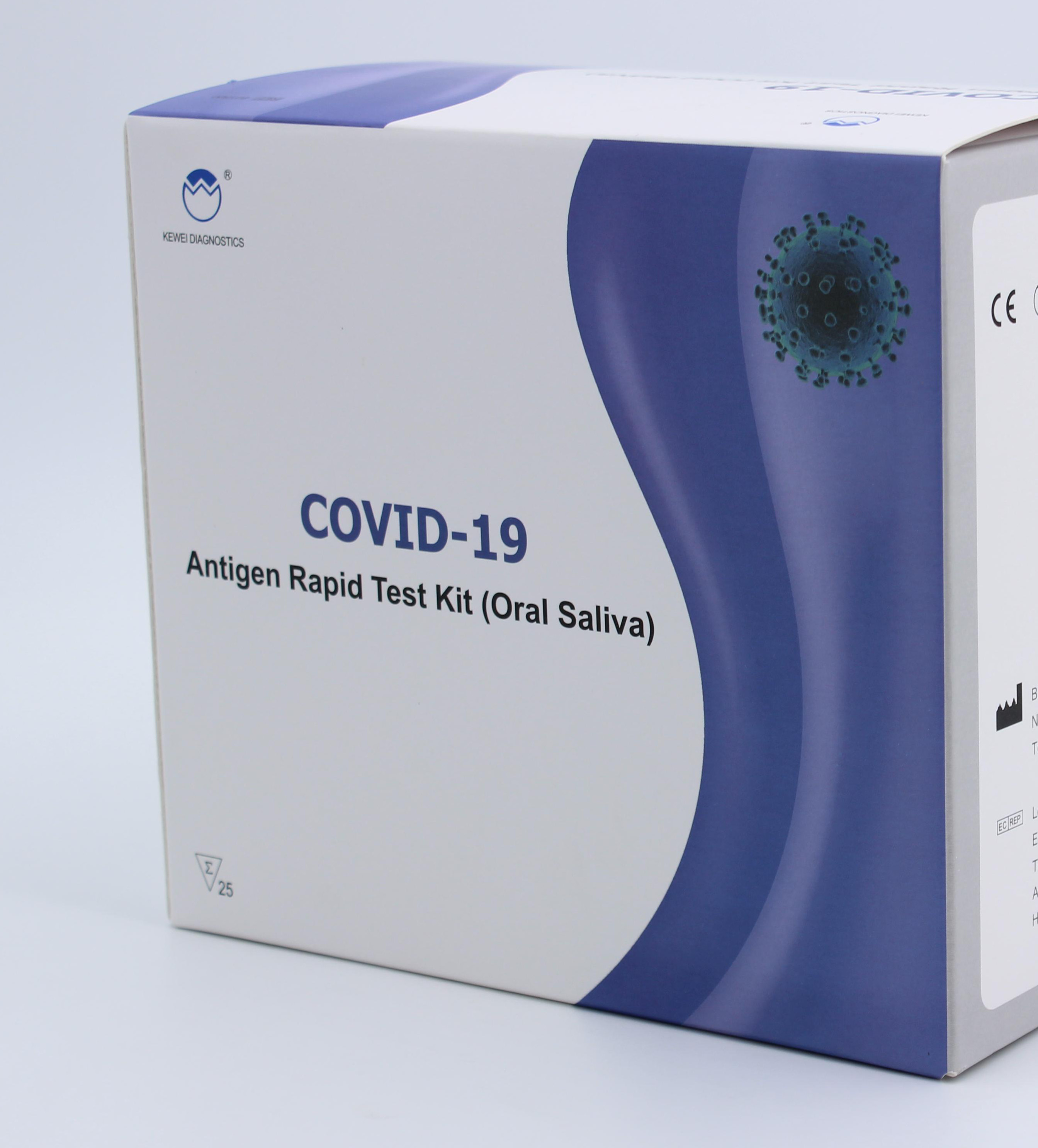 Disposable Saliva Test Kit , SGS Covid19 Antigen Test Kit