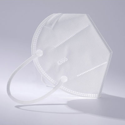 White List Lightweight Disposable KN95 Mask 17.5x9.5cm KN95 Respirator Earloop Mask