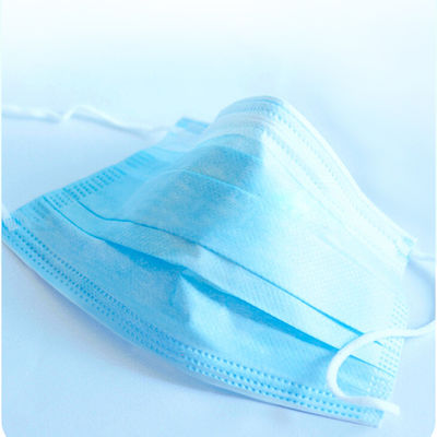 Medical Meltblown Fabric Face Mask , OEM ODM 3 Ply Disposable Face Mask With Earloop