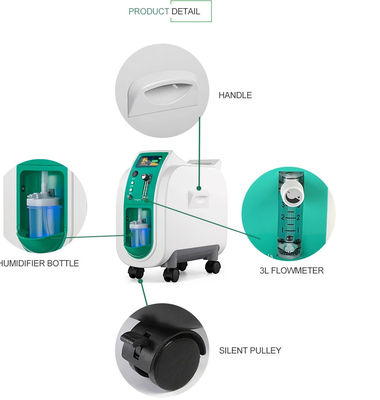 96% Purity 3L Portable Oxygen Concentrator With Atomization