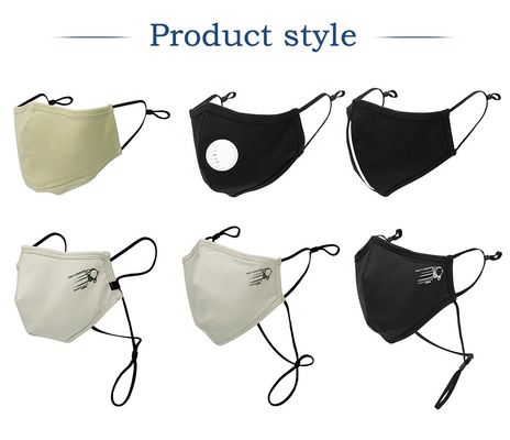 Reusable Fashion Fabric Mask Personal Protective Anti-Virus Elastic earloop