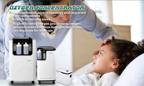 German Technology Hospital And Home Use High Pressure Mobile Atomization 1l Oxygen Concentrator Machine