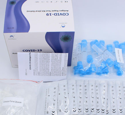 Disposable Saliva Test Kit , SGS Covid-19 Antigen Test Kit