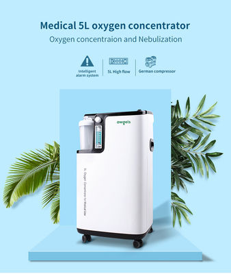 Plastic White 350va 5l Medical Oxygen Concentrator With Intelligent Alarm System