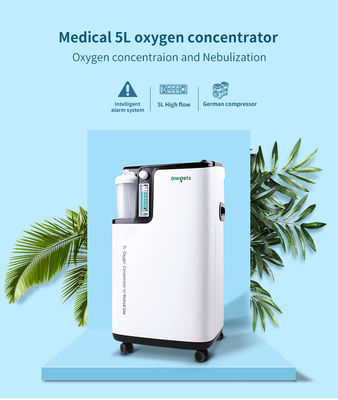 Owgels Plastic White 350va 5l Medical Oxygen Concentrator With Intelligent Alarm