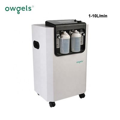Plastic 10L Oxygen Concentrator Electric Durable Dual Flow OEM Sgs