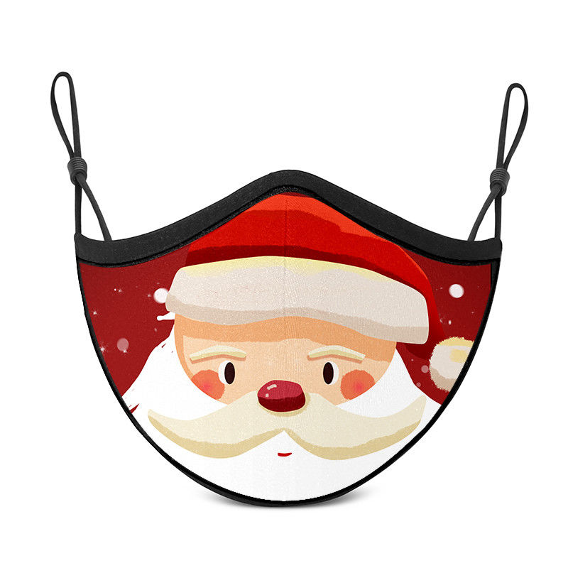 Christmas Children'S Face Mask , Colorful Holiday Face Masks 100% Cotton