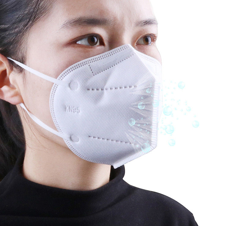 Non Woven KN95 Respirator Masks , Anti Virus Meltblown Non Woven Face Mask
