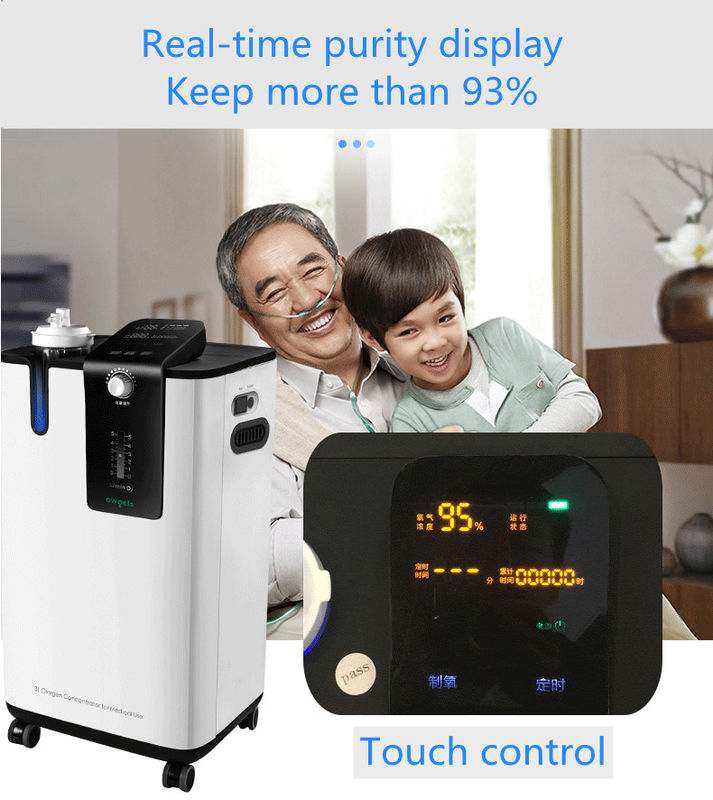 93% Oil Free Compressor 5l Medical Oxygen Concentrator Machine